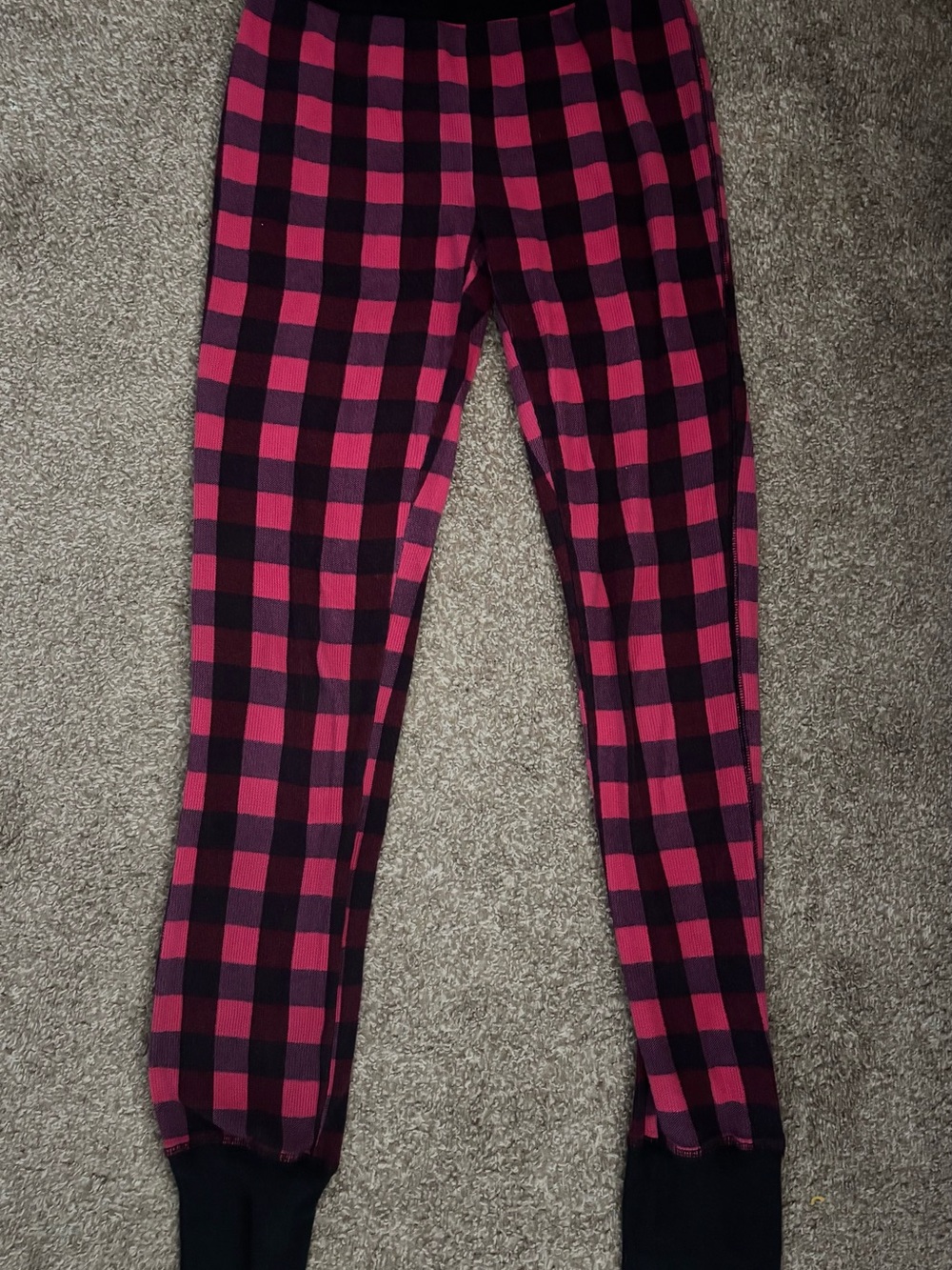 Victoria’s Secret Pink and Black Buffalo Plaid Jogger Pants
